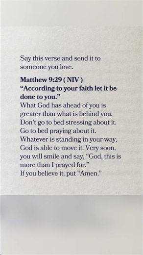 ✨ According to Your Faith Let It Be Done | Matthew 9:29 Encouragement & Hope 🙏