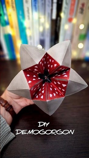 origami demogorgon ✨️ stranger things easy papercraft idea 😊