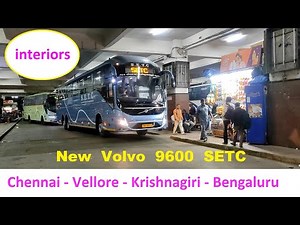 First Trip .. Bengaluru - Chennai Volvo Bus .. SETC Tamil Nadu