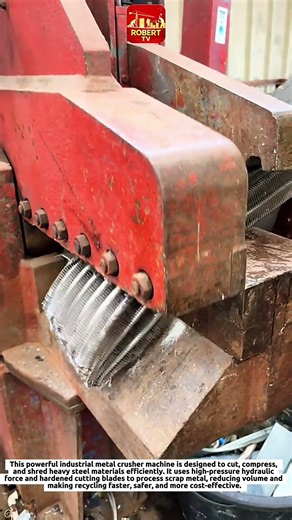Industrial Metal Crusher Machine in Action | Satisfying Heavy Duty Steel Shredding Process