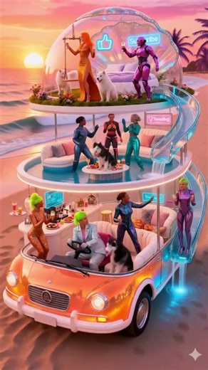 Epic Party Bus Adventure on the Beach!