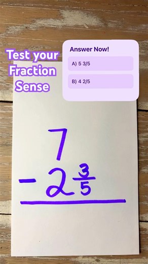Subtracting a Mixed Number from a Whole Number