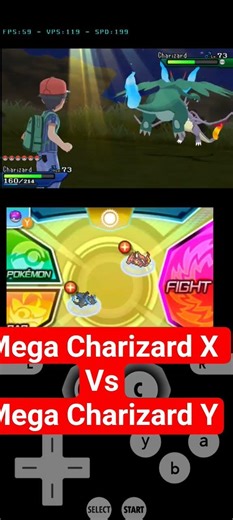 pokemon : MEGA Charizard X vs mega Charizard Y #pokemon #anime #gameplay #charizard #megacharizard