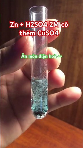 Ăn mòn điện hoá (Zn + H2SO4 + CuSO4)