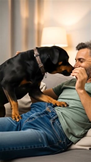 Dog Loves Its Owner ❤️ #DreamScreenAI