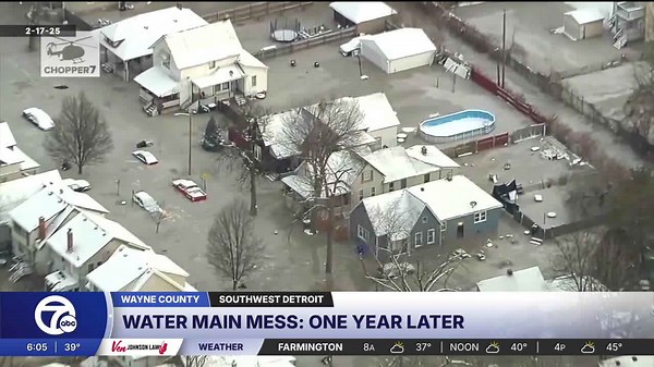 Detroit water main break: Residents still dealing with damage one year after disaster