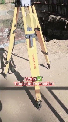 Setup ✅ Total station machine