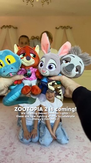77K views · 2.7K reactions | #AD ✨ Getting ready for Disney’s Zootopia 2 in the most magical way! 力 I surprised the kids with a full Govee light-up moment — the curtains transformed! Celebrating characters from the new film, and they went absolutely wild!  With the new Govee Outdoor Lights and Curtain Lights Pro, counting down to the big day! Watch Disney’s Zootopia 2 only in theatres November 26th! ✨ #Govee #Zootopia2 | Anna Brown | Facebook