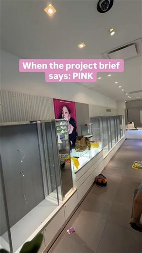 Swarovski Store Turns Pink 💗 DI-NOC Install | Broomfield CO #DINOC #Retail #3m #architecturalfilm
