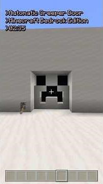 Minecraft Bedrock – Creeper Door tutorial