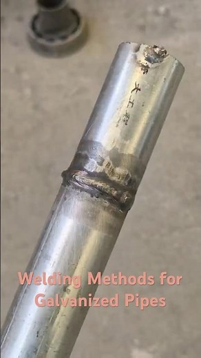 Extreme Close-Up: Galvanized Pipe Welding Process! #IndustrialBeauty #weldingmastery