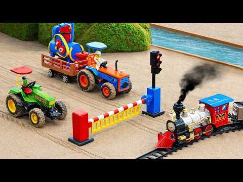 TOP Most Creative DIY Railway Barrier Gate | DIY Mini Construction | HP Mini DIY Tractor