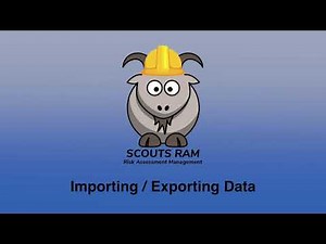 Scouts RAM Importing Exporting Data