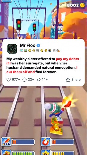 My wealthy sister offered to pay my debts if I was her surrogate, but when her husband demanded natural conception, I cut them off and fled forever.#redditreadings #reddit #redditstorytime #redditstories #storytime | Mr Floo | Facebook