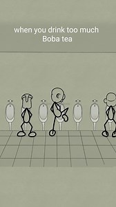 when you drink too much boba tea 🤣🤣 #funny #memes #foryoupage #trending #funnymemes #fyp #rico #animations #foryou | Rico Animations