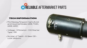 10461661 1109457 181541M91 Starter Fits Massey Ferguson Tractor TO20 30 35