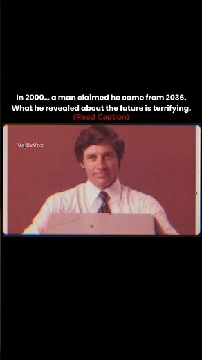 He Came From 2036 With A Warning