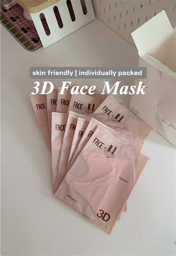 3D facemask skin friendly & the best part? Individually packed siya! #3dfacemask #facemask #faceufacemask #individuallypackedfacemask #kn95facemask