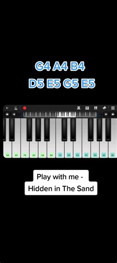 Hidden in the Sand: Piano Tutorial for Beginners