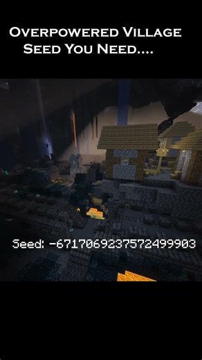 This Village Spawn is INSANE #minecraft #seeds #minecraftshorts