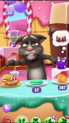 Tom is shaking after drinking lemon juice. #tom #game @Payl-Panja-Khan