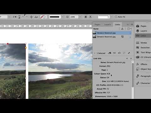 How to use Adobe InDesign CC to embed or link images