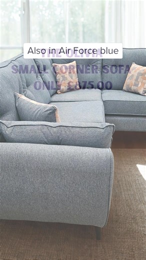 14 shares | • The new Olivia Small Fabric Corner sofa is available for £875.00, with left or right-hand facing options.✨️ • It features sleek wooden legs and comes in various fabrics and colors.✨️ • Visit SHAZAM FURNITURE Monday-Saturday, 10 AM-5 PM, or call Sharon for Sunday appointments.✨️ | Shazam Furniture | Facebook