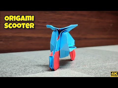 Origami Scooter | Origami tutorial | Paper craft