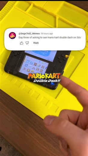 Mario Kart Double Dash on the Ultimate Homebrew 2DS #fyp #nintendo #3dshomebrew