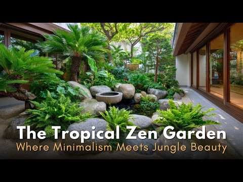 Integrating Lush Tropical Greenery into Traditional Dry Japanese Stone Gardens