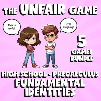 5 UNFAIR Math Games - Fundamental Identities - PreCalculus No Prep Review