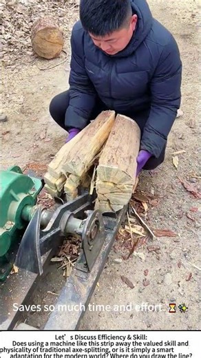 Power vs. Tradition: The Modern Way to Split Wood ⚙️
