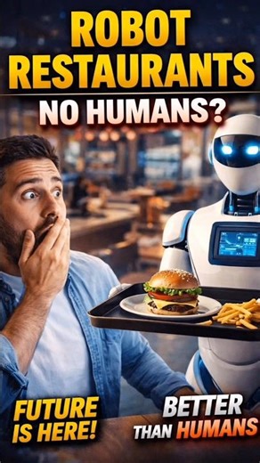 This Restaurant Has No Waiters… Only Robots! 🤖 🇺🇸