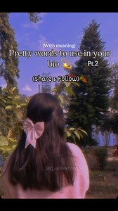 1K views · 14K reactions | Pretty words to use in your bio with meaning  | Aafreeneditz | Facebook