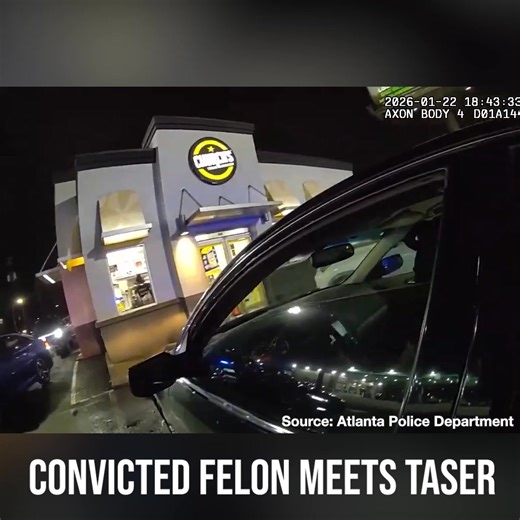 A convicted felon who was found driving with a suspended driver's license attempted to flee a traffic stop, but was stopped abruptly after getting tased. | Breitbart