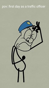 1.9M views · 10K reactions | My first day as a traffic officer! 藍 (4k meme) #shorts | Saddu animation | Facebook