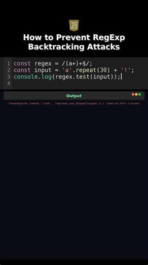 How to Prevent RegExp Backtracking Attacks #performance