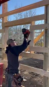 Framing, installing & trimming a 4x3 sliding window in this post frame acreage workshop! #PostFrame