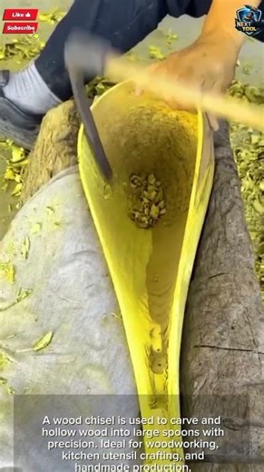Wood Chisel tool Manual for Large Wooden Spoon Making#tool