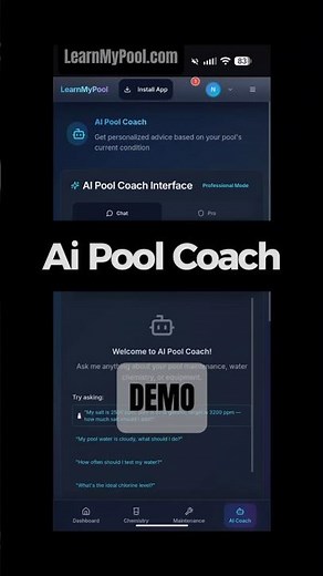 AI Swimming Pool Coach #LearnMyPool #diy #poolmaintenance