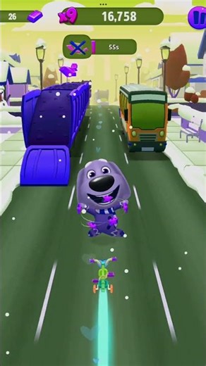 Talking Tom Gold Run Super Striker Bem Enjoys Skateboard Safari & Saves Super Worlds Update #Shorts