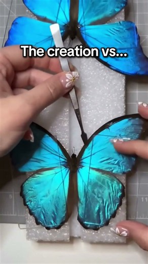 How did butterfly wings turn into THIS?? 😭🦋✨#butterfly #jewelry #uniquegifts #handmade #usa