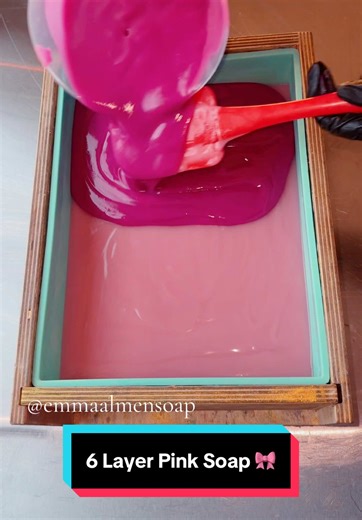 Creating a Beautiful 6 Layer Pink Soap
