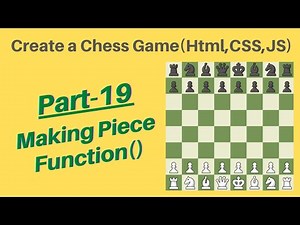 Create Chess game using HTML, CSS & Javascript! Tutorial in hindi Part-19 #web #code #javascript