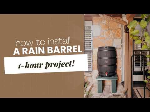 I Installed a Rain Barrel to Catch Rainwater - It's SO Easy!