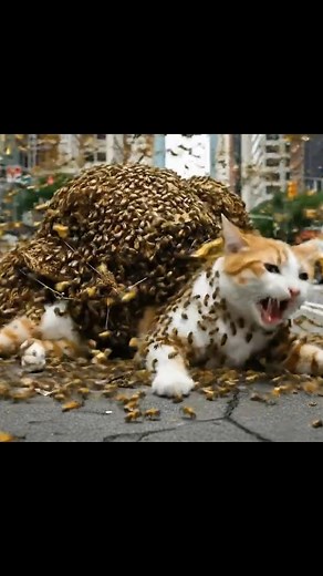 Bees COVER a Helpless Cat—Rescuers Rush Into the Danger Zone | Rainbow after the storm