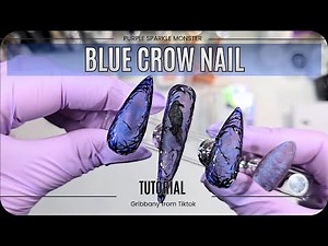 Blue Crow Nail Tutorial!
