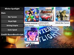 [WINTER SPOTLIGHT EVENT] ONE SCRIPT FOR 4 GAMES OP COMPLETE EASY BADGES