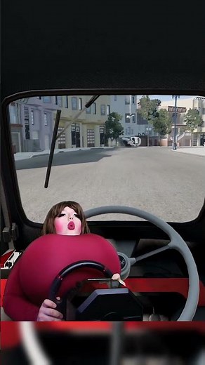 VALORIE DRIVES A SUPERCAR.. #funny #gaming #twitch #meme #shorts #beamngdrive #cars #racing #satire