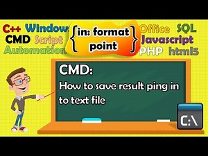 Save result ping to file txt